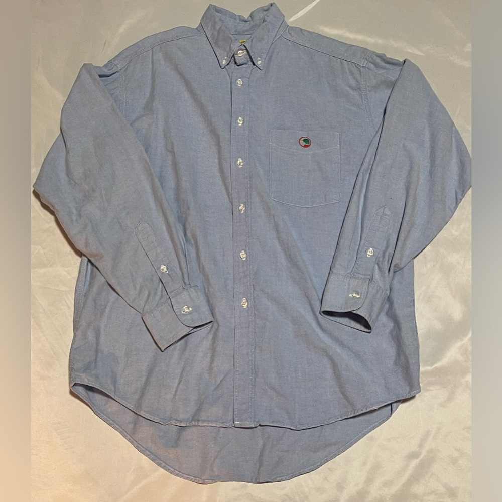 Vintage Duck Head Long Sleeve Shirt Mens Size L Made in Usa